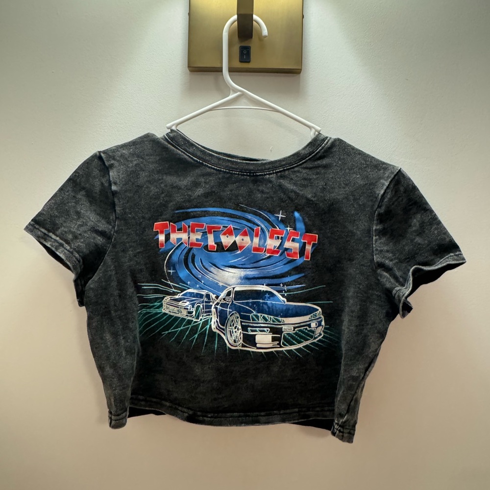 Car crop top super cute summer spring